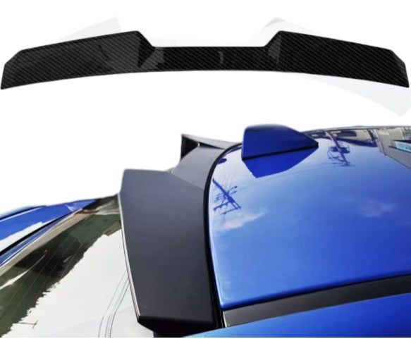 Carbon fiber High Kick V Flat Rear Window Roof Spoiler Wing for WRX/STI
