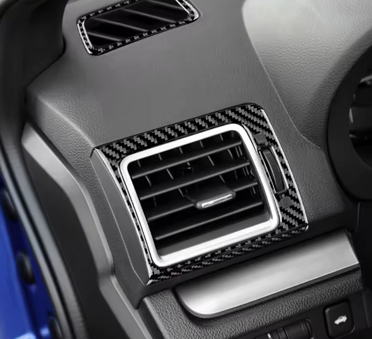 Carbon Fiber AC Outlet Vent Trim Overlay for Subaru WRX (2015-2021)