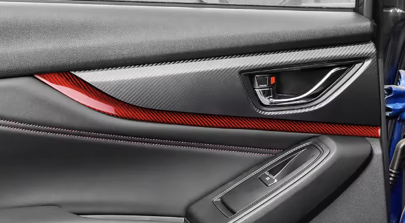 Carbon Fiber Rear Door Handle Strip Trim for Subaru WRX/WRX STI