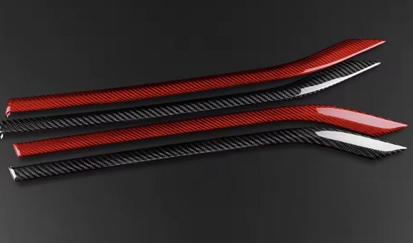 Carbon Fiber Rear Door Handle Strip Trim for Subaru WRX/WRX STI