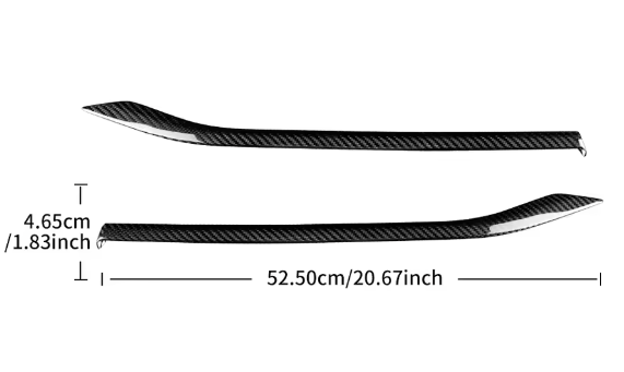 Carbon Fiber Rear Door Handle Strip Trim for Subaru WRX/WRX STI
