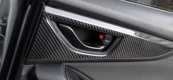 Carbon Fiber Rear Door Handle Cover Interior Trim for Subaru WRX/STI