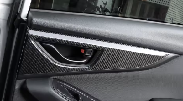 Carbon Fiber Rear Door Handle Cover Interior Trim for Subaru WRX/STI
