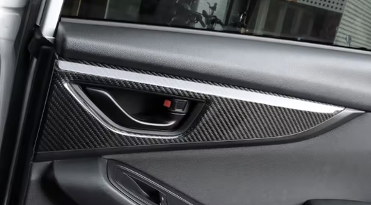 Carbon Fiber Rear Door Handle Cover Interior Trim for Subaru WRX/STI