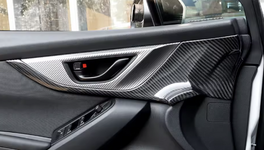 Carbon Fiber Front Door Handle Panel Trim for Subaru WRX/STI