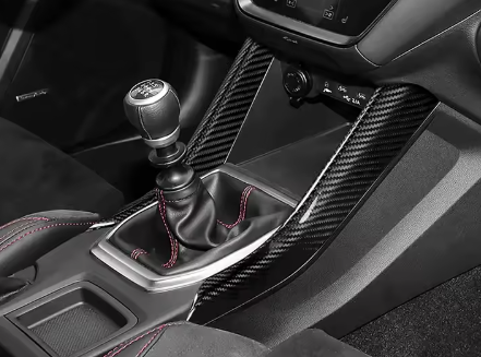 Carbon Fiber Console Center Gear Side Strip Trim for Subaru WRX/STI