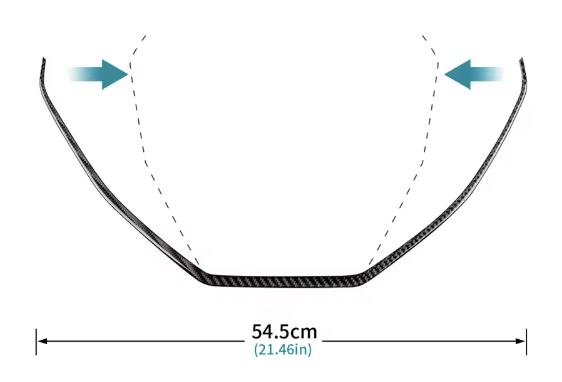 Carbon Fiber Central Control Navigation Frame Trim for Subaru WRX/STI
