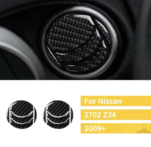 Carbon Fiber Air Vent Overlay for Nissan 370Z (Z34) 2009+
