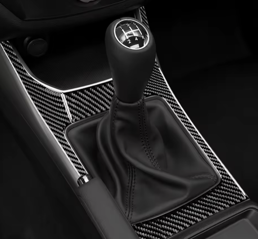 Carbon Fiber Gear Shifter Console Panel Overlay for Subaru Impreza (2008-2013)