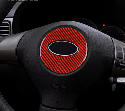 Subaru WRX/STI Steering Wheel Button & Badge Overlays (2008–2013)