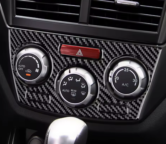 Carbon Fiber Climate Control Trim Overlay for Subaru Impreza WRX/STI (2008-2013)