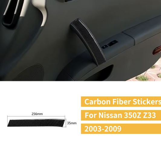 Carbon Fiber Door Handle Overlays for Nissan 350Z