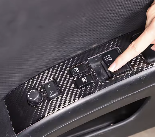 Carbon Fiber Window Switch Overlay for Nissan 350Z (2003+)