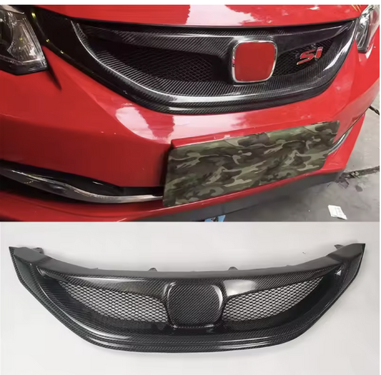 Carbon Fiber JDM Racing Grille – For Honda Civic 9th Gen (2012–2015)