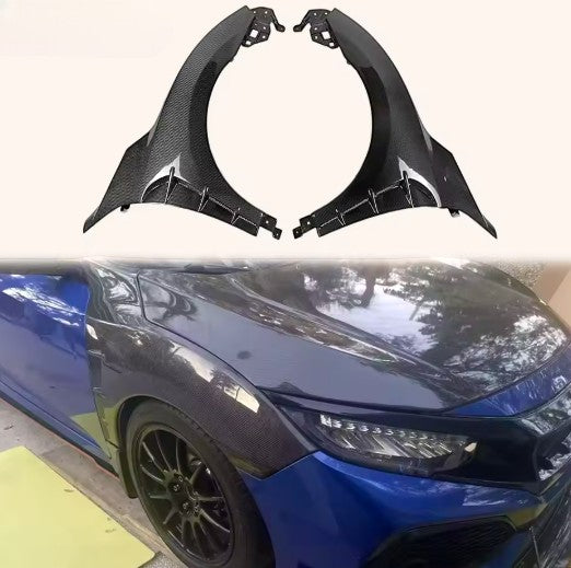 Carbon Fiber Front Fenders – For Honda Civic 10th Gen (2015–2022) FK7 / FC / FK8 – SPECIAL ORDER ITEM