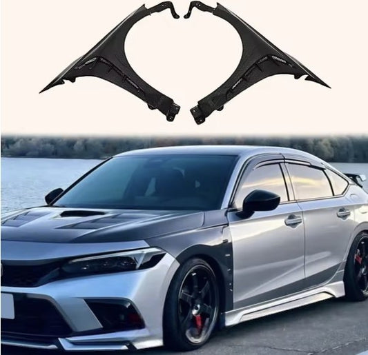 Carbon Fiber Front Fenders – For Honda Civic 11th Gen (2022–2023) FL1 / FE1– SPECIAL ORDER ITEM