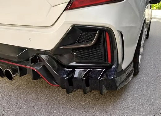 Carbon Fiber Mugen Style Rear Diffuser Kit    – Honda Civic FK8 Type R (2017–2020)