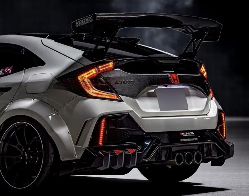 Carbon Fiber Mugen Style Rear Diffuser Kit    – Honda Civic FK8 Type R (2017–2020)