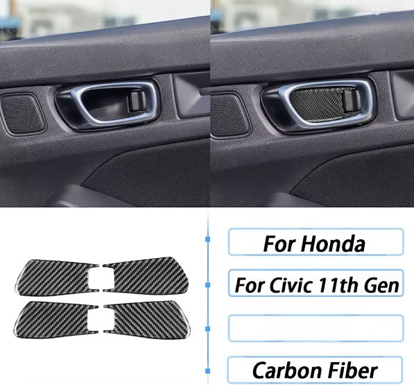 Carbon Fiber Inner Door Handle Trim Kit – For Honda Civic 11th Gen (2022+