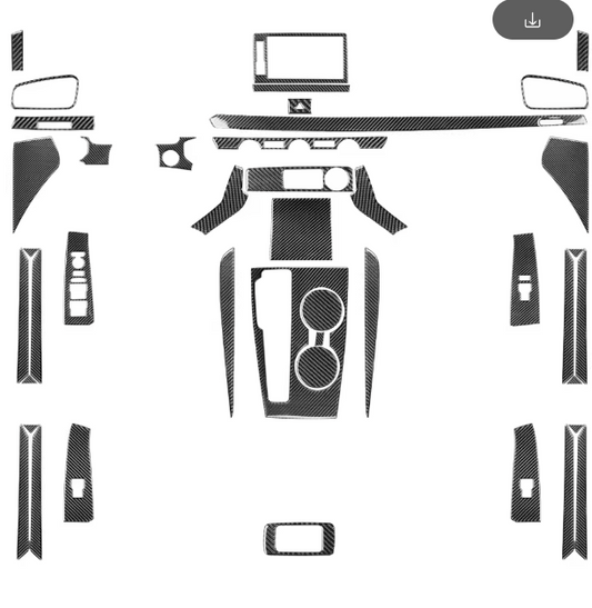 Full Carbon Fiber Interior Trim Combo Set – For Honda Civic 11th Gen (2022–2025)
