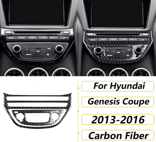 Carbon Fiber Radio Surround Trim  For Hyundai Genesis Coupe 2013–2016