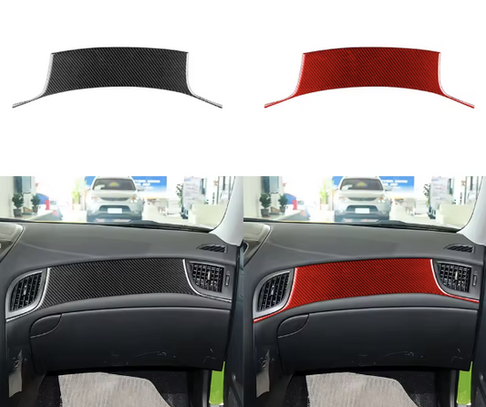 Carbon Fiber Glove Box Dashboard Overlay – For Hyundai Genesis Coupe (2013–2016)