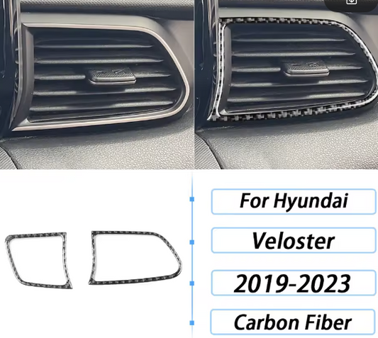 Carbon Fiber A/C Vent Trim Kit – Hyundai Veloster 2019–2023