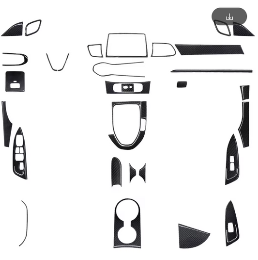 Full Carbon Fiber Interior Trim Kit  For Hyundai Veloster 2019+ / Veloster N