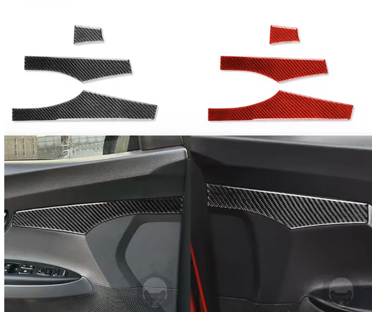 Carbon Fiber Interior Door Trim Kit  For Hyundai Veloster 2019+ / Veloster N