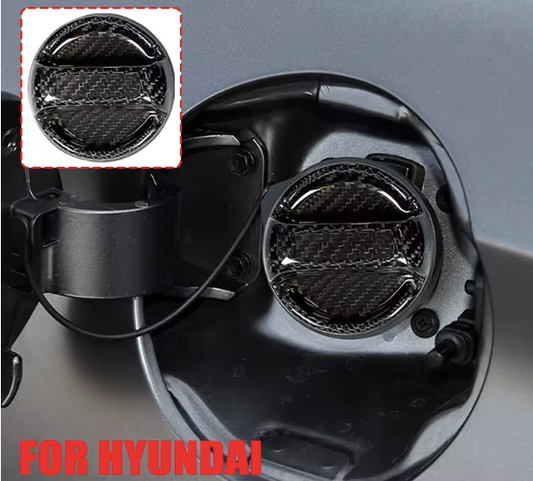 Carbon Fiber Fuel Cap Cover For Hyundai