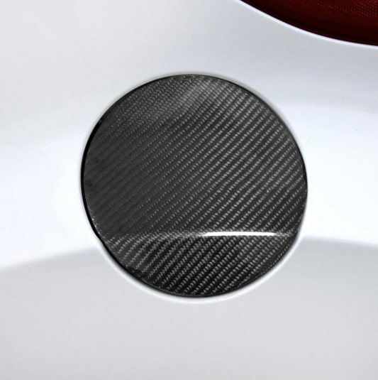 Carbon Fiber Fuel Tank Cap Cover Panel – Hyundai Veloster (2012–2018)
