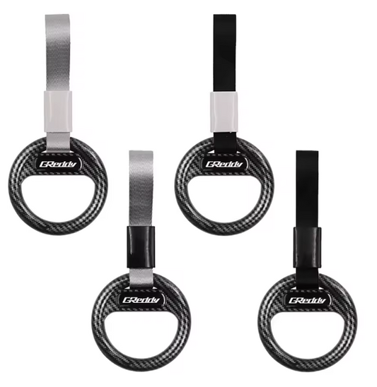 GReddy-Style JDM Carbon Tsurikawa Ring Strap