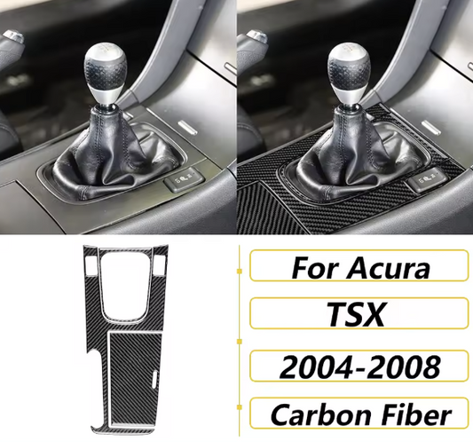 Carbon Fiber Gear Shift & Center Console Trim Kit- Acura TSX ( CL9)