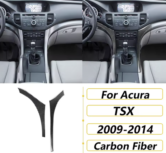 Carbon Fiber Center Console Surround Trim -Acura TSX (CU2)