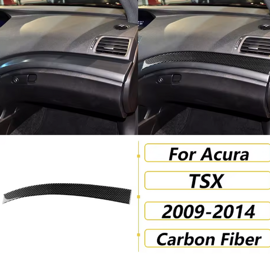 Carbon Fiber Full Lower Dash Strip - Acura TSX (CU2)