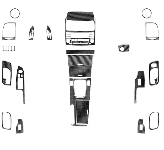 Full Carbon Fiber Interior Trim Kit 27pcs - Acura TSX (CL9)