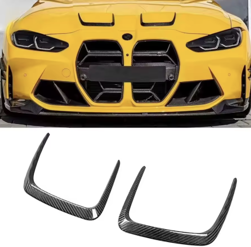 BMW G8X M3/M4 Dry Carbon Fiber Hood Vent Trims
