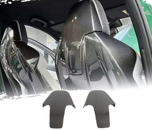 BMW Carbon Fiber Rear Seat Shell Trim Covers