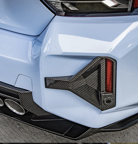 BMW G87 M2 Carbon Fiber DTM Rear Reflector Trim