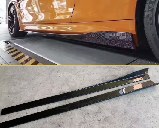 BMW F82/F83 M4 Carbon Fiber Side Skirt Extensions –