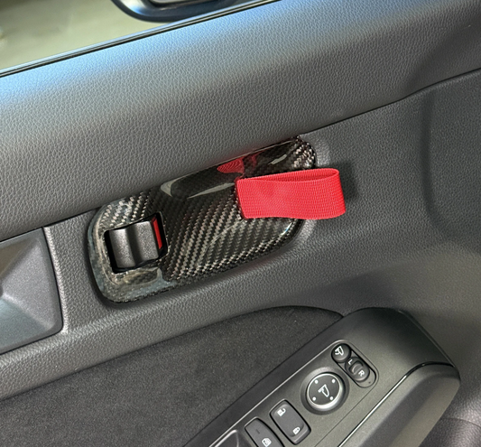 GT4RS Racing Style Carbon Fiber Door Handle Straps – For Honda Civic 11th Gen