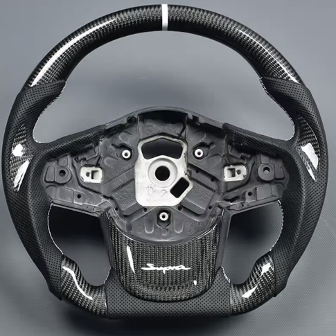 Custom Carbon Fiber Steering Wheel – For Toyota Supra ( DM ON IG)