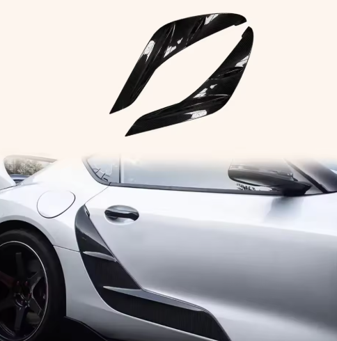 Carbon Fiber KZ Side Door Panel Trim Spoilers – For Toyota Supra A90