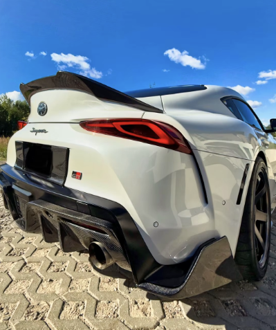 3PC Carbon Fiber Rear Bumper Diffuser Splitter – For Toyota Supra A90