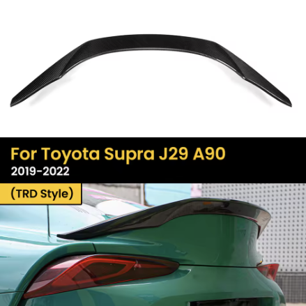 TRD Style Dry Carbon Fiber Trunk Spoiler Wing – For Toyota Supra A90
