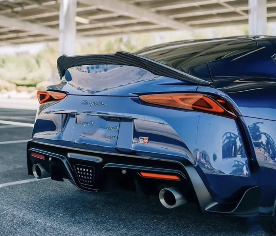 V Style Real Carbon Fiber Trunk Spoiler – Toyota Supra A90 MK5