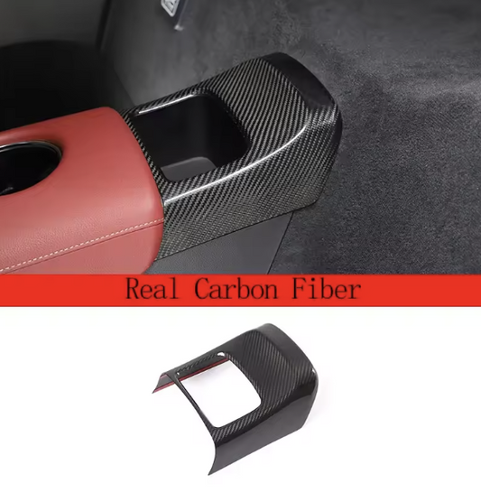 Carbon Fiber Central Control Rear Storage Cover – For Toyota GR Supra A90