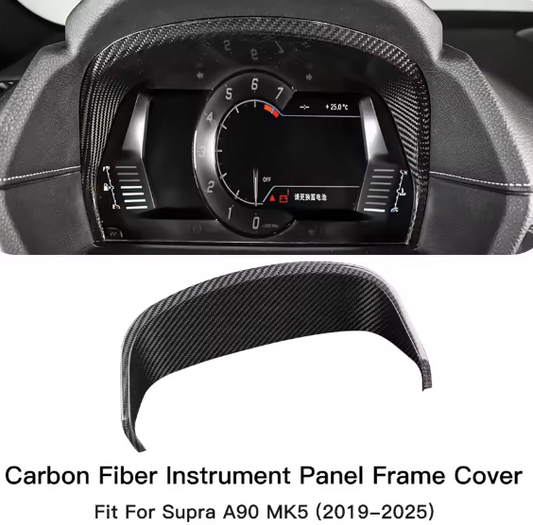 Carbon Fiber Instrument Panel Frame Cover – For Toyota GR Supra A90 MK5