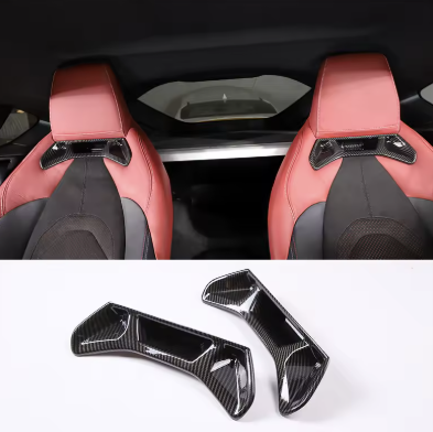 Carbon Fiber Front Seat Trim Cover – For Toyota GR Supra A90 (2019+
