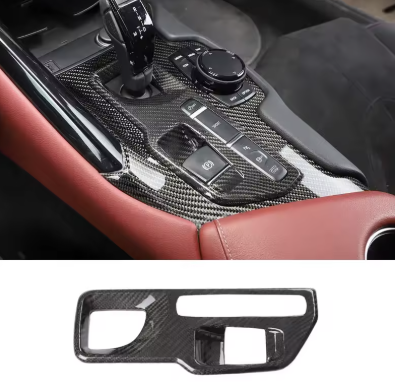 Dry Carbon Fiber Gear Shift Panel Trim – For Toyota GR Supra A90/A91 MK5